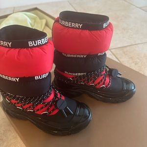 Kids Burberry winter boots shoes